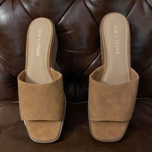 Slide Wedges - Sun + Stone